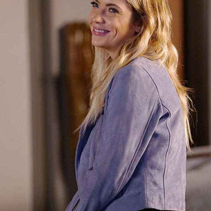 Pretty Little Liars Ashley Benson Blue Biker Jacket