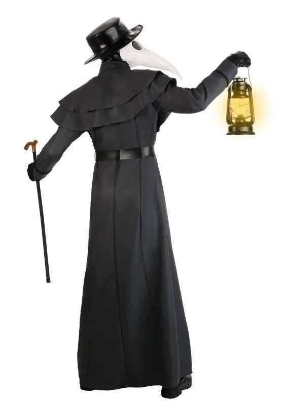 Halloween Classic Plague Doctor Black Coat