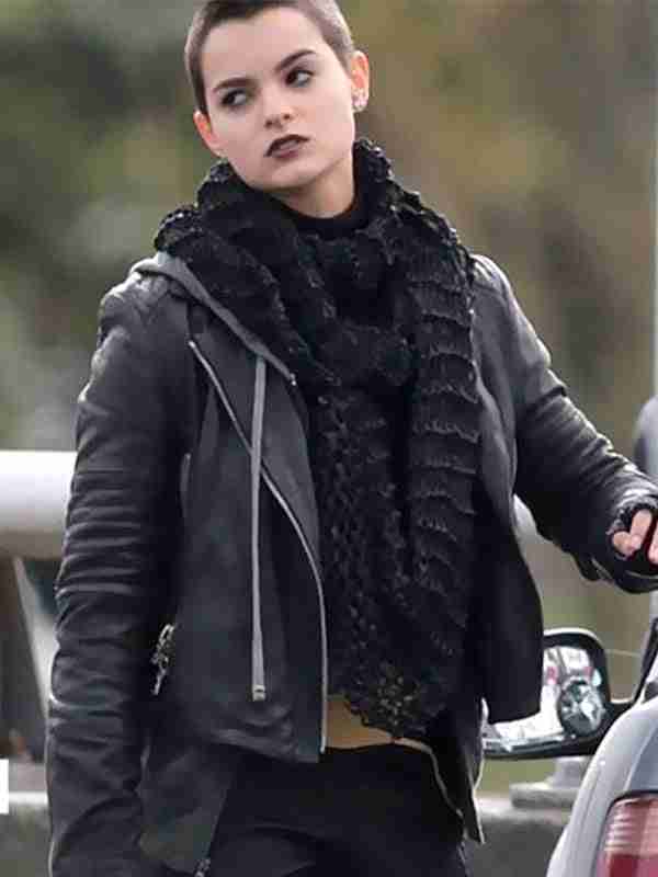 Deadpool 2 Brianna Hildebrand Leather Jacket - Top Celeb Style