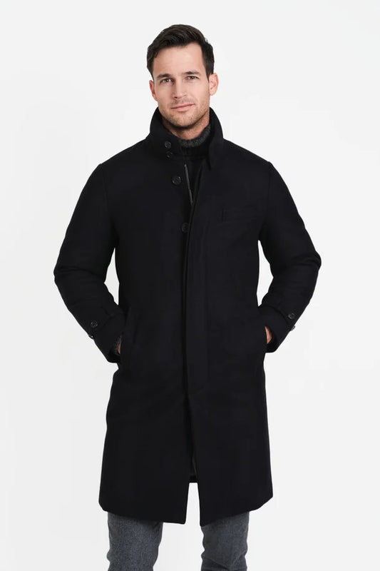 Carrington Down-Lined Wool Topcoat