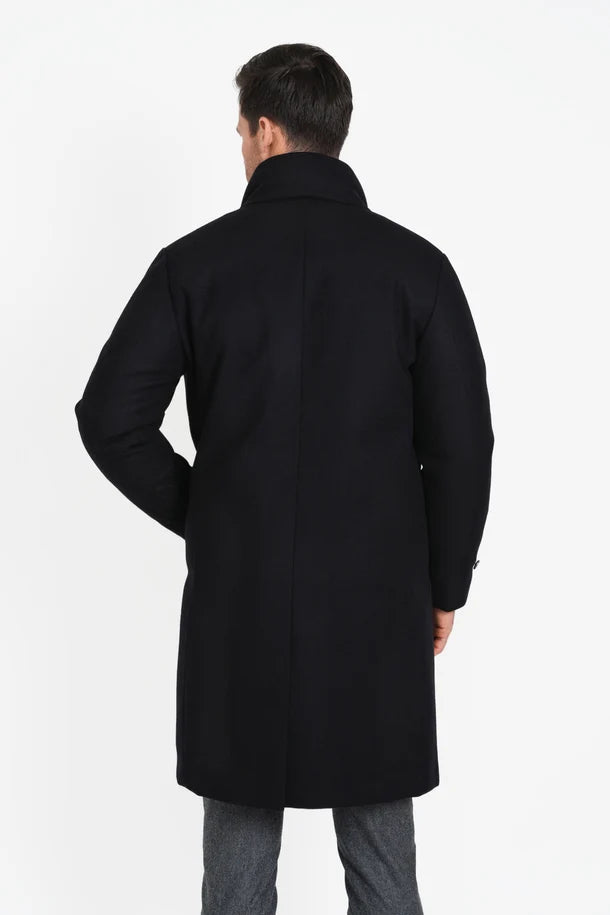 Carrington Down-Lined Wool Topcoat