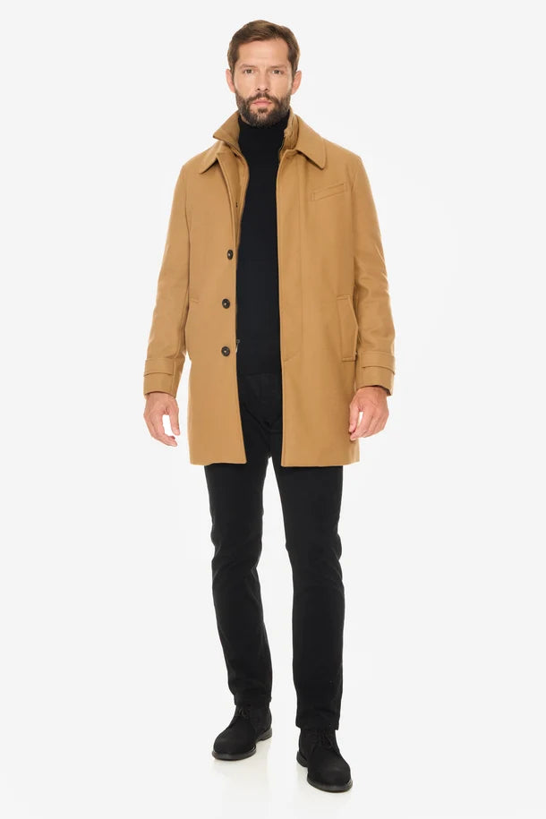 Alverston Down-Lined Wool Euro Coat
