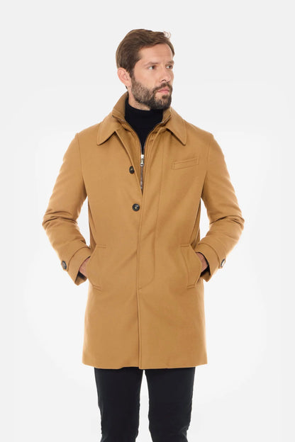 Alverston Down-Lined Wool Euro Coat