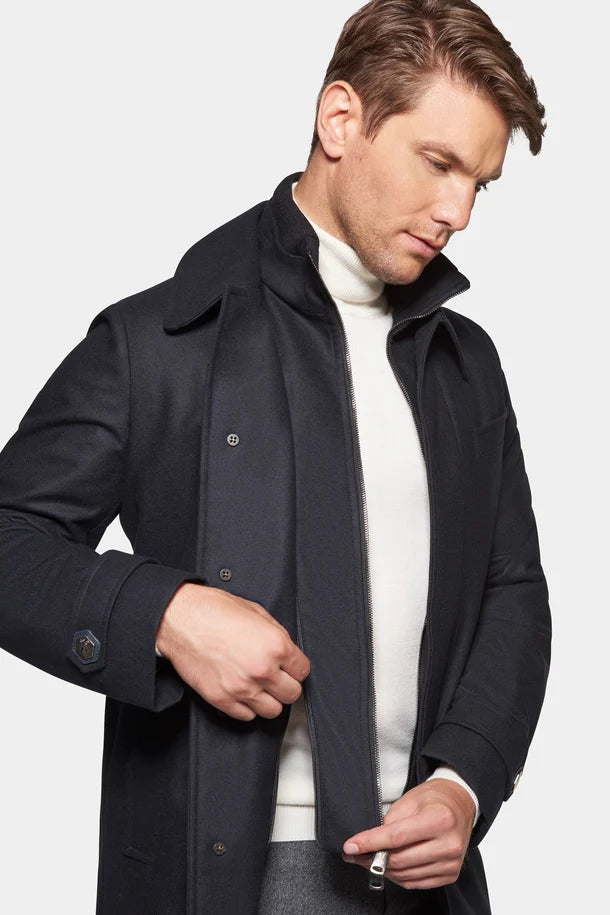 Alverston Down-Lined Wool Euro Coat