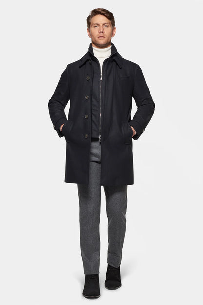 Alverston Down-Lined Wool Euro Coat