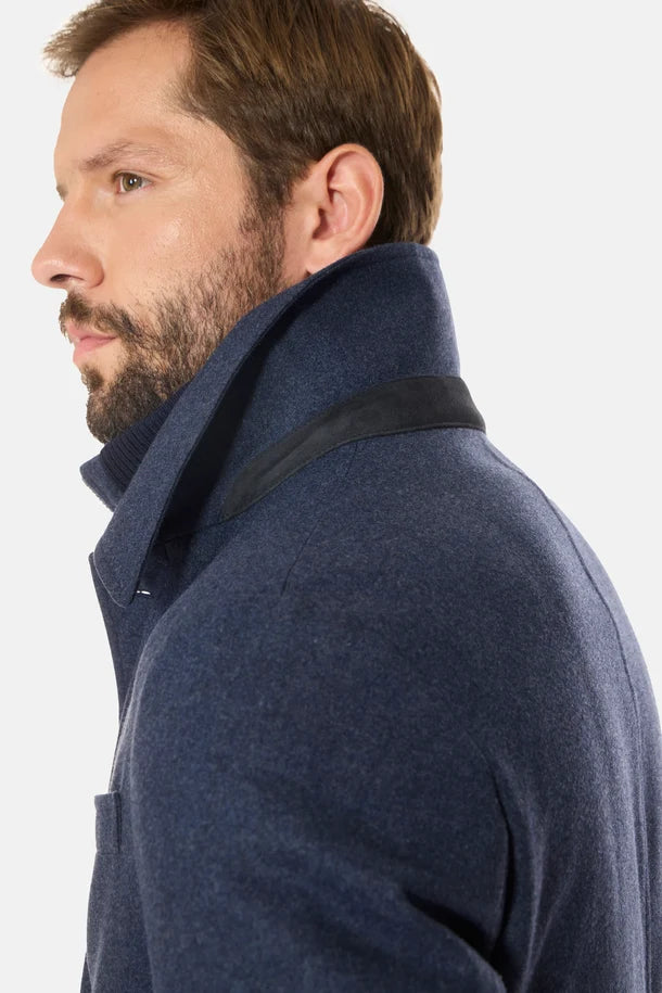 Alverston Down-Lined Wool Euro Coat