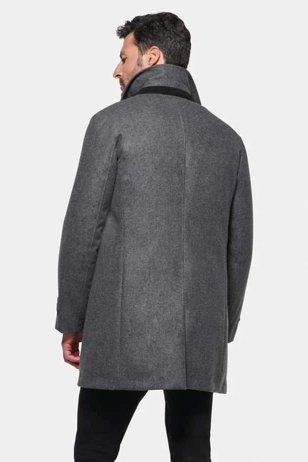 Alverston Down-Lined Wool Euro Coat
