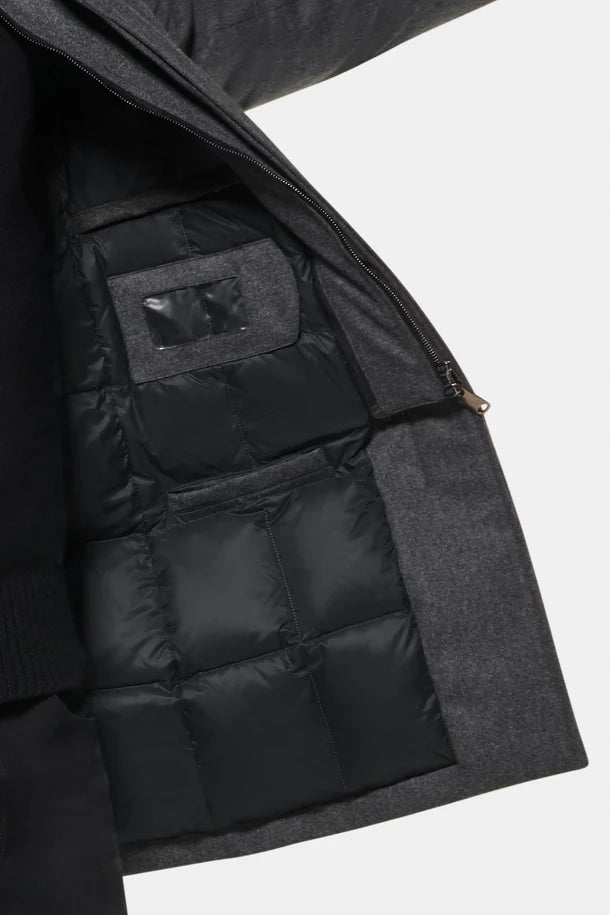Alverston Down-Lined Wool Euro Coat