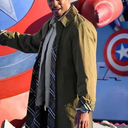 Captain America Brave New World Anthony Mackie Trench Coat
