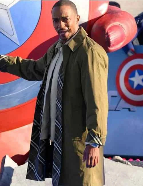 Captain America Brave New World Anthony Mackie Trench Coat
