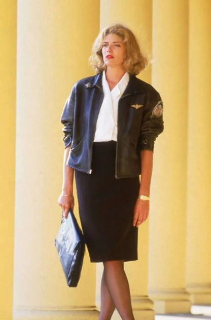 Kelly McGillis Top Gun Leather Jacket