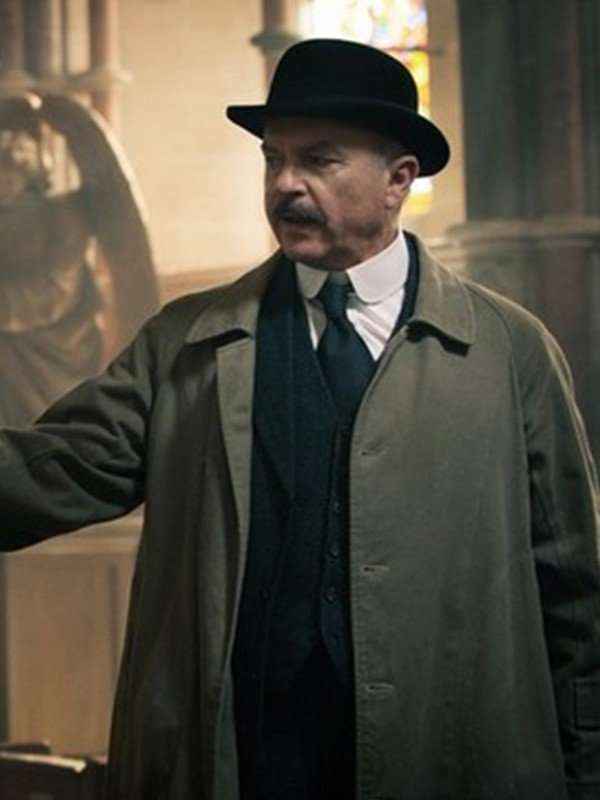 Peaky Blinders Season 1 Sam Neill Beige Trench Coat