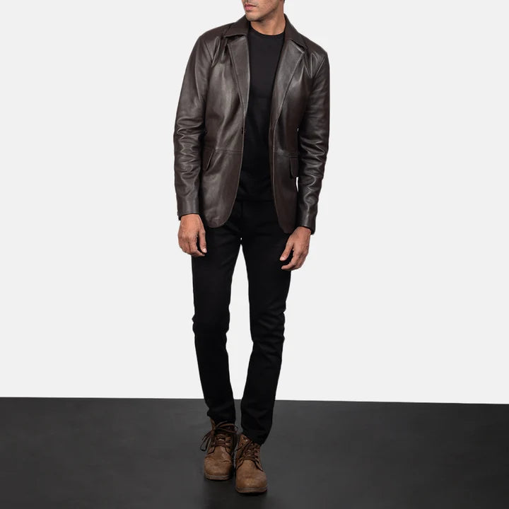 Callahan Sheepskin Leather Blazer