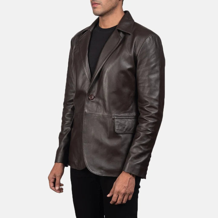 Callahan Sheepskin Leather Blazer