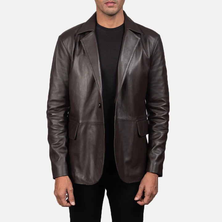 Callahan Sheepskin Leather Blazer