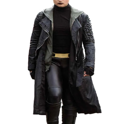 Deadpool 2 Brianna Hildebrand Leather Coat