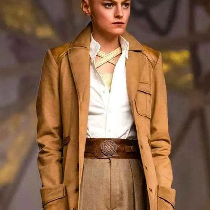 Deadpool 3 Emma Corrin Brown Coat