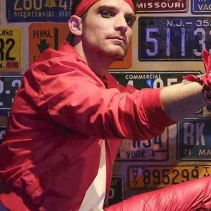 Agents of Shield Jeff Ward Red Bomber Jacket