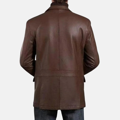 Ardenne Slim Fit Leather Blazer