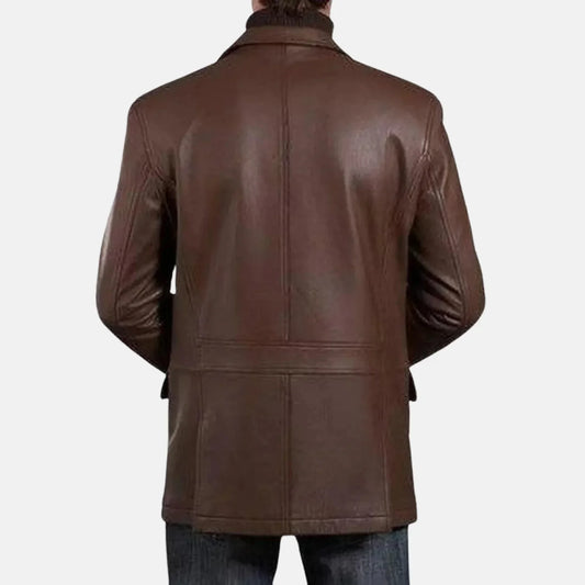 Ardenne Slim Fit Leather Blazer