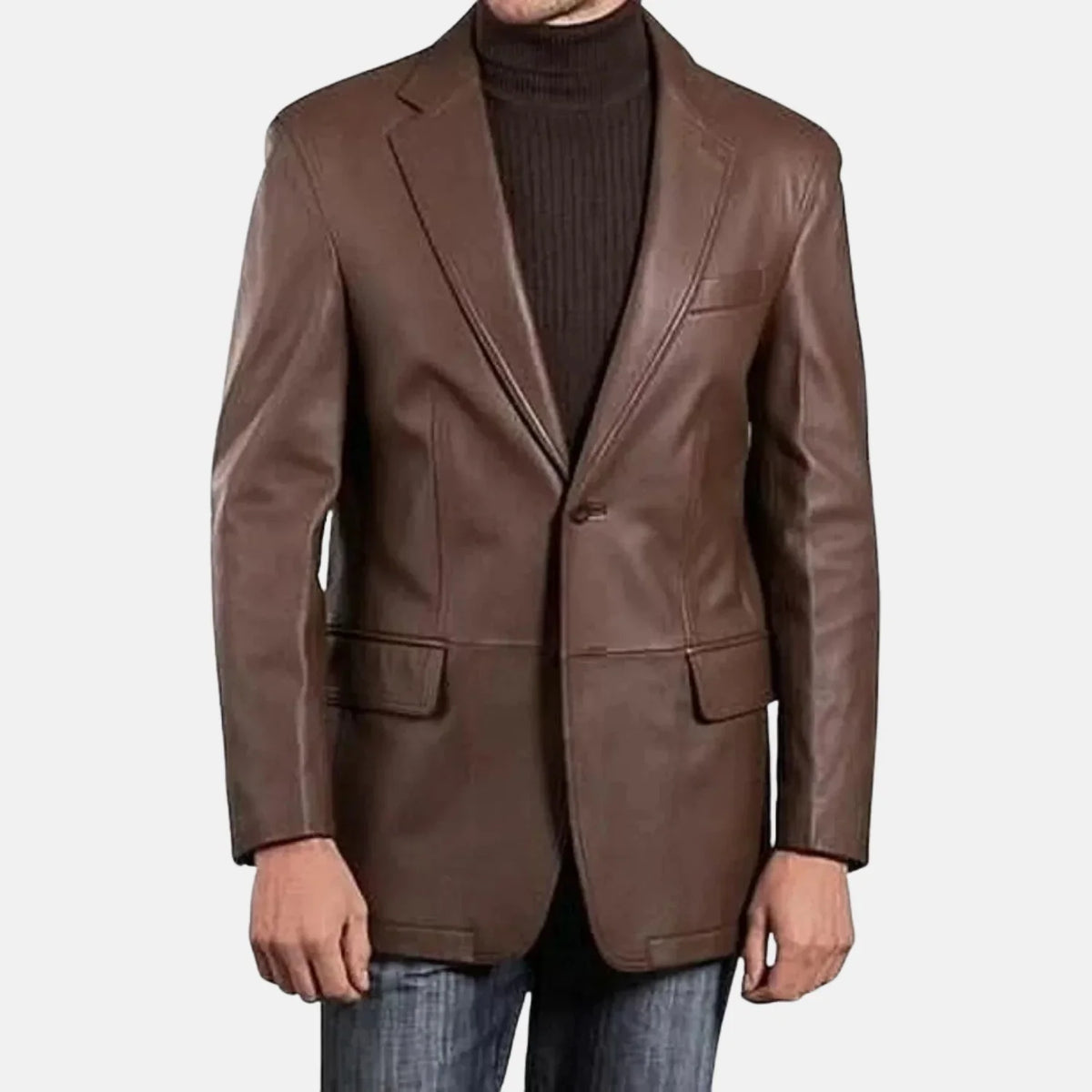 Ardenne Slim Fit Leather Blazer