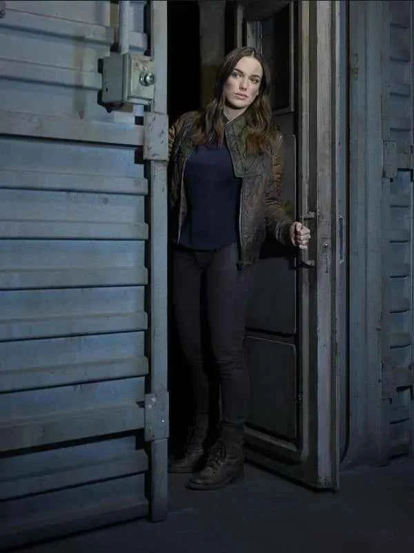Agents Of Shield Jemma Simmons Brown Bomber Jacket
