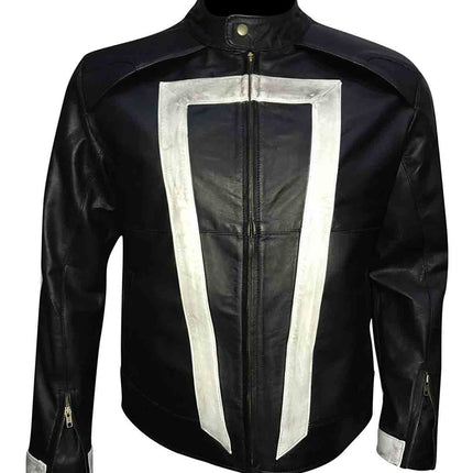 Agents of Shield Ghost Rider Black Leather Jacket