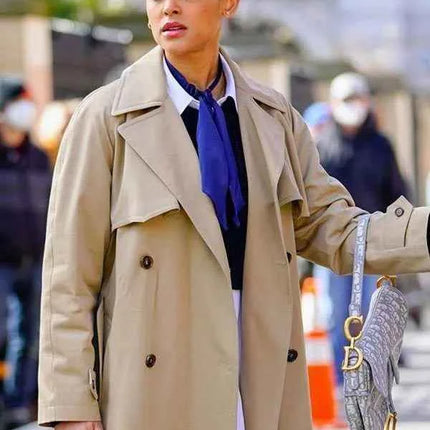 Gossip Girl Julien Calloway Cotton Trench Coat