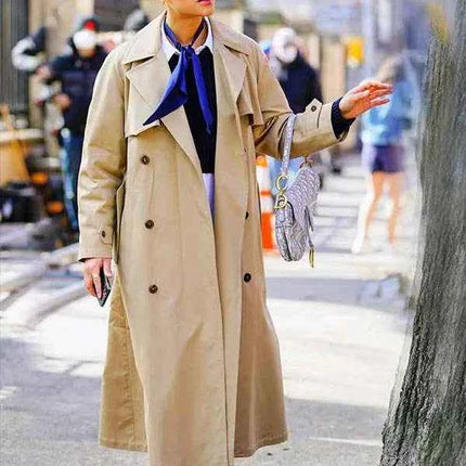 Gossip Girl Julien Calloway Cotton Trench Coat