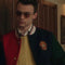 Gossip Girl Thomas Doherty Multicolor Varsity Jacket