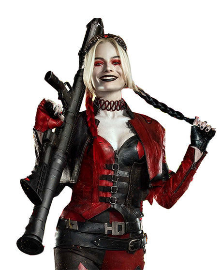 Suicide Squad Harley Quinn Red Biker Jacket