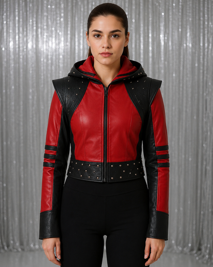 Kylie Cantrall Descendants The Rise of Red Leather Jacket