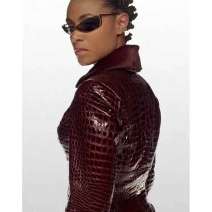 The Matrix 4 Niobe Red Leather Jacket