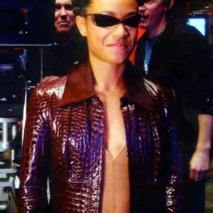 The Matrix 4 Niobe Red Leather Jacket