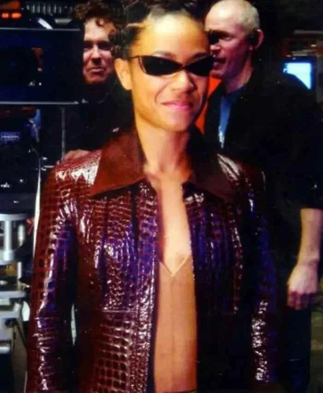 The Matrix 4 Niobe Red Leather Jacket