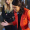 Pretty Little Liars Janel Parrish Orange Cotton Blazer