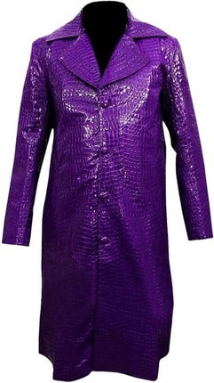 Suicide Squad Joker Crocodile Pattern Trench Coat