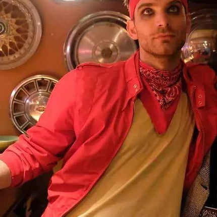 Agents of Shield Jeff Ward Red Bomber Jacket