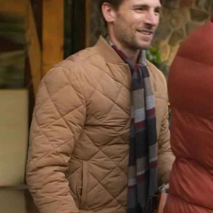 Jingle Bell Run Andrew Walker Brown Bomber Jacket