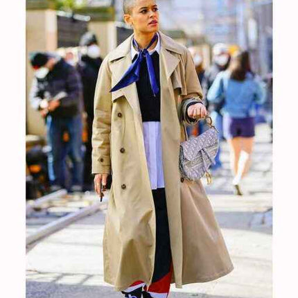Gossip Girl Julien Calloway Cotton Trench Coat
