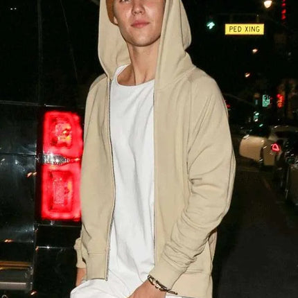 Justin Bieber Beige Hoodie