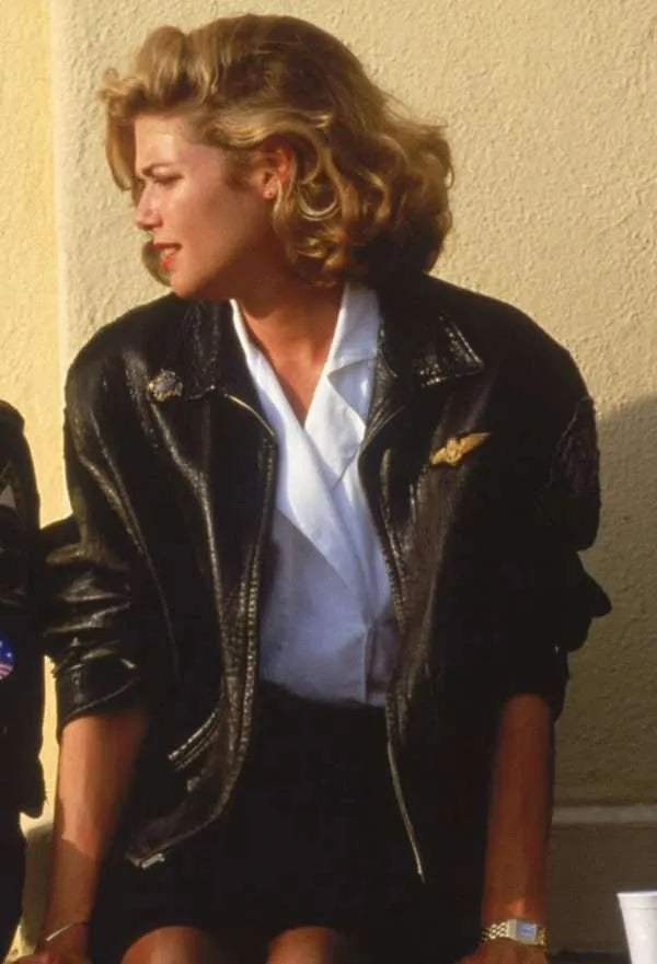 Kelly McGillis Top Gun Leather Jacket