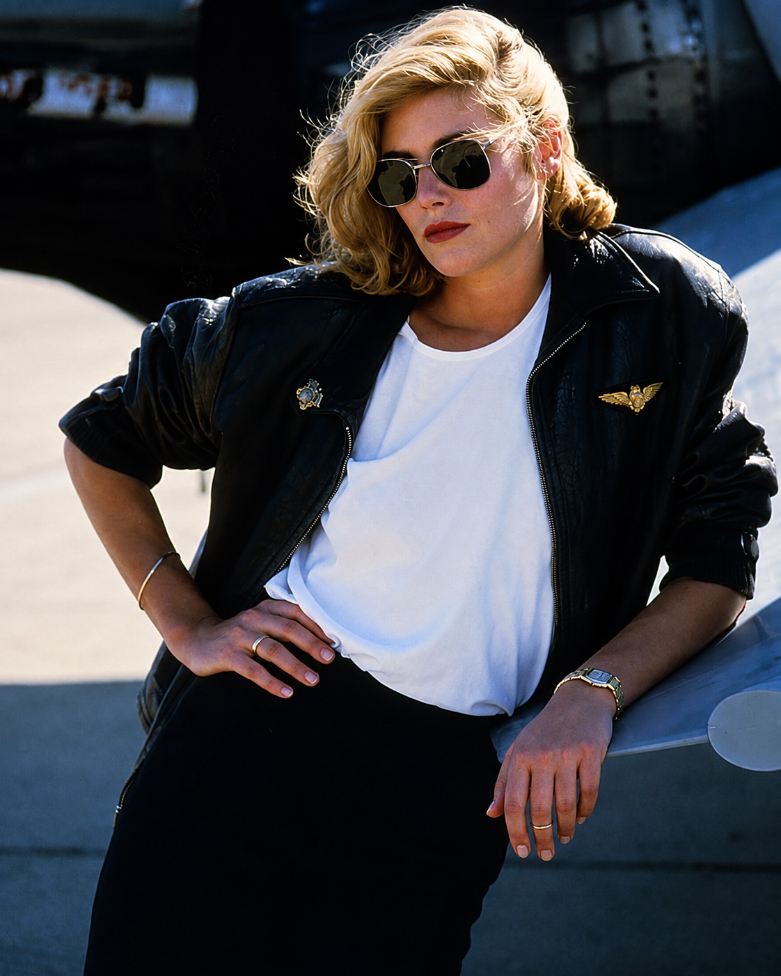 Kelly McGillis Top Gun Leather Jacket