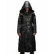 Voltrex Hooded Leather Duster Coat