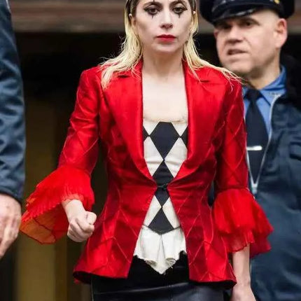 Joker Folie À Deux Lady Gaga Red Blazer