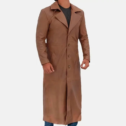 Calderwood Leather Duster Coat