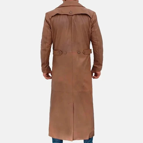 Calderwood Leather Duster Coat