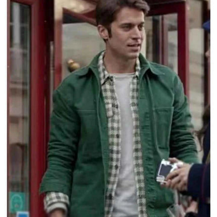 Emily In Paris Gabriel Cotton Green Jacket