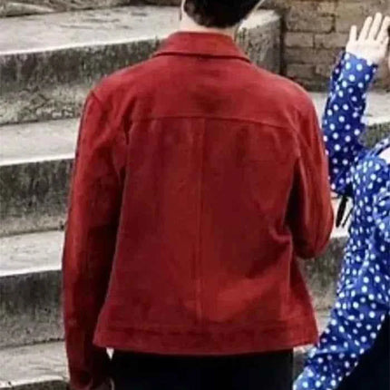 Emily in Paris Season 4 Marcello Suede Leather Jacket