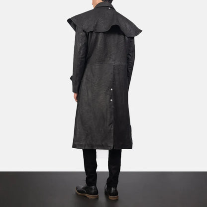 Ashcombe Distressed Leather Duster